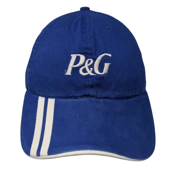 P&G Strapback Baseball Cap Blue One Size Adjustable Embroidered Cap America - Picture 1 of 9